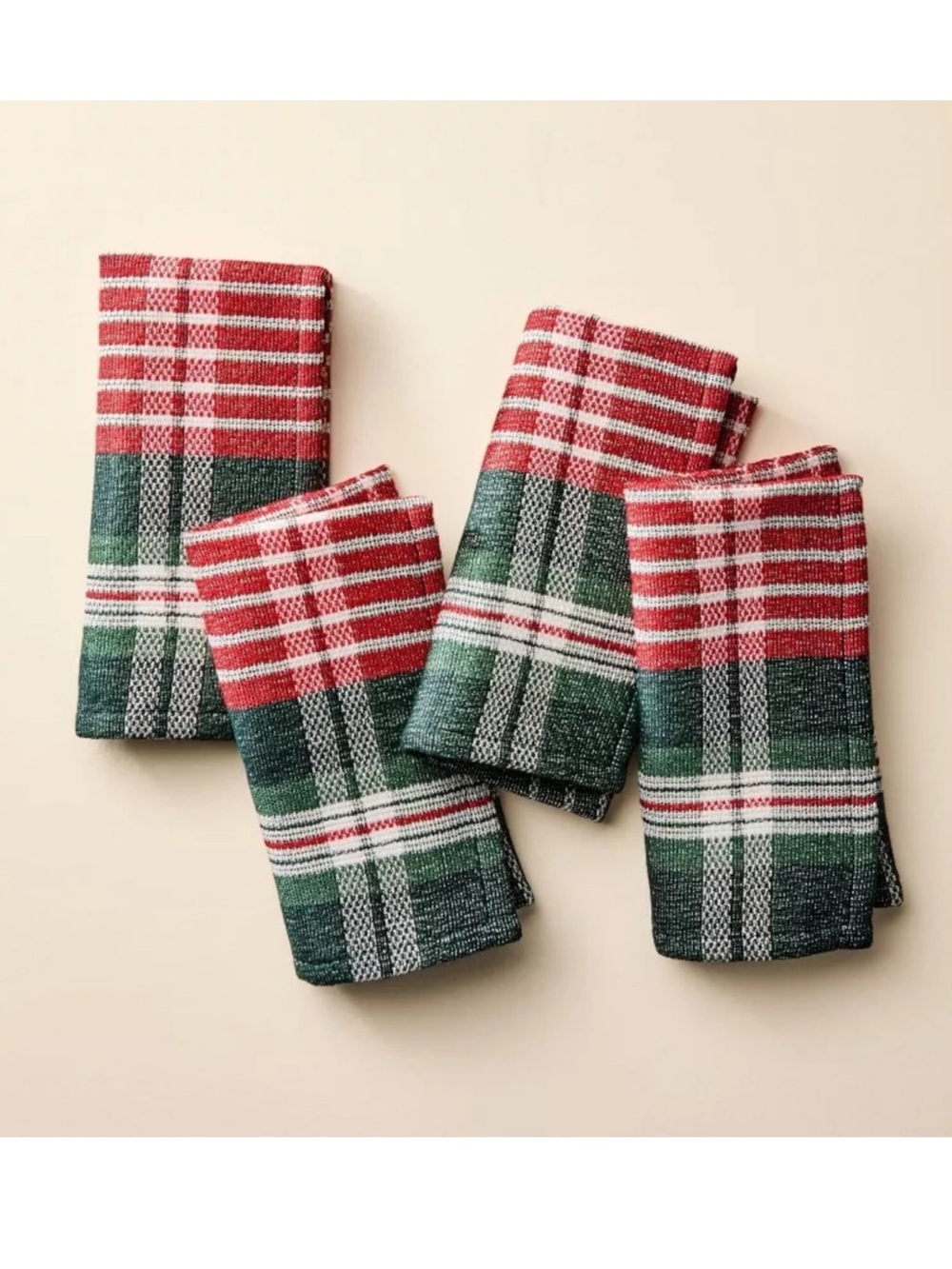 4pc Signature Plaid Cloth Napkins - Hearth & Hand™ with Magnolia Christmas 2025